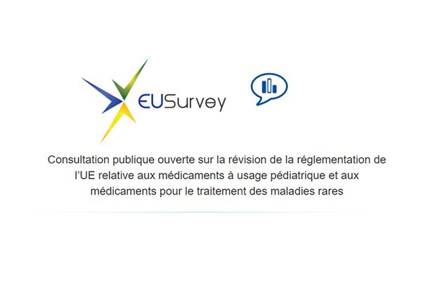 EUSurvey : page d'accueil pour réponse au questionnaire sur le règlement européen concernant les médicaments orphelins