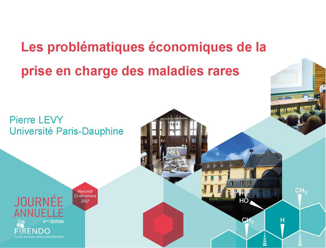 Pierre Levy Colloque recherche FIRENDO problématique économique maladies rares prise en charge
