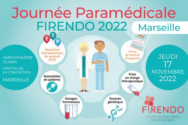 Visuel de la Journée régionale paramédicale à Marseille le 17 novembre 2022 10h-15h