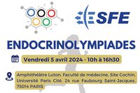 Visuel de l'événement Endocrinolympiades 5 avril 2024 par SFE et FIRENDO