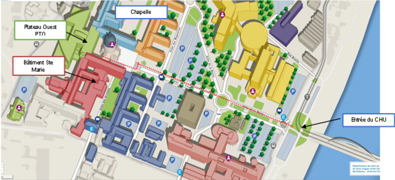 Visuel n°2 pour le plan d'accès Journée Paramédicale 2019 FIRENDO