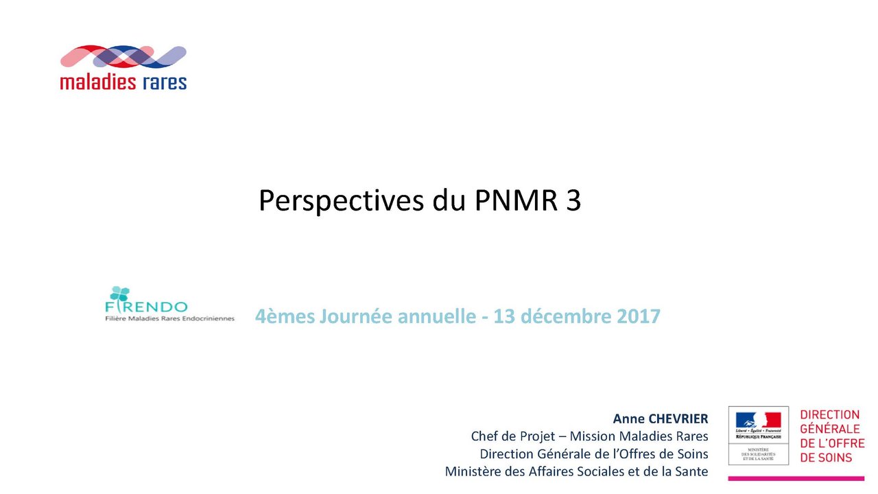 Anne Chevrier Journée Annuelle FIRENDO Plan national maladies rares 3 trois III