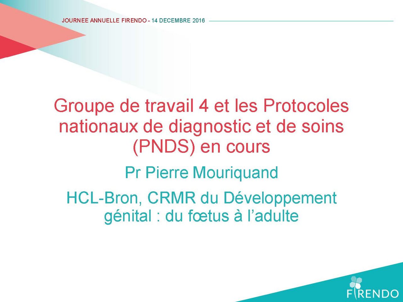 FIRENDO Journée Annuelle 2016 PNDS