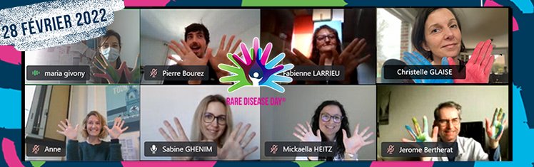 Equipe FIRENDO pose pour la Journée Internationale Maladies Rares