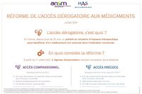 Crédit : ANSM et HAS, extrait de l'infographie sur l'accès dérogatoire 2021